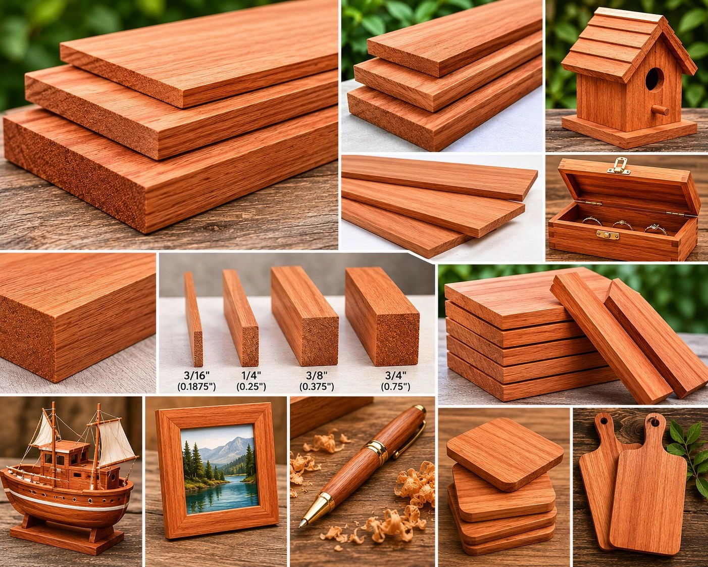 Spanish Cedar Dimensional Lumber – Premium Kiln-Dried Exotic Hardwood for Woodworking & Humidors