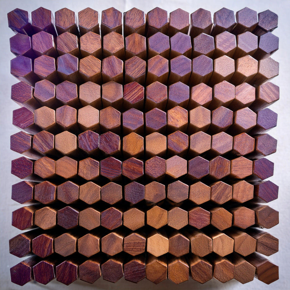 Pack of 100, Purpleheart Pen Blanks 3/4"x 3/4"x 4"