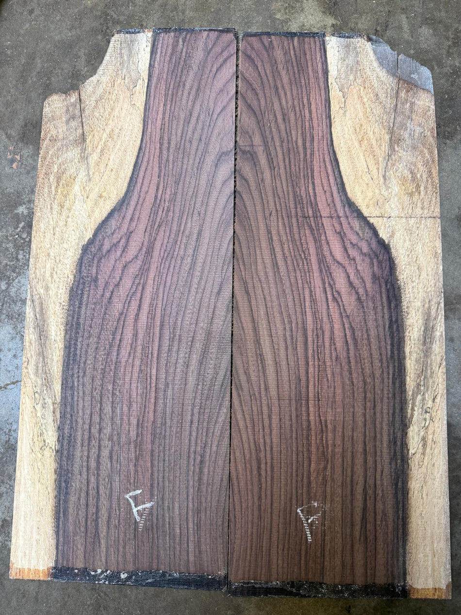 East Indian Rosewood Acoustic Guitar Back Set – 3/16” x 16 1/4” x 22 1/4”