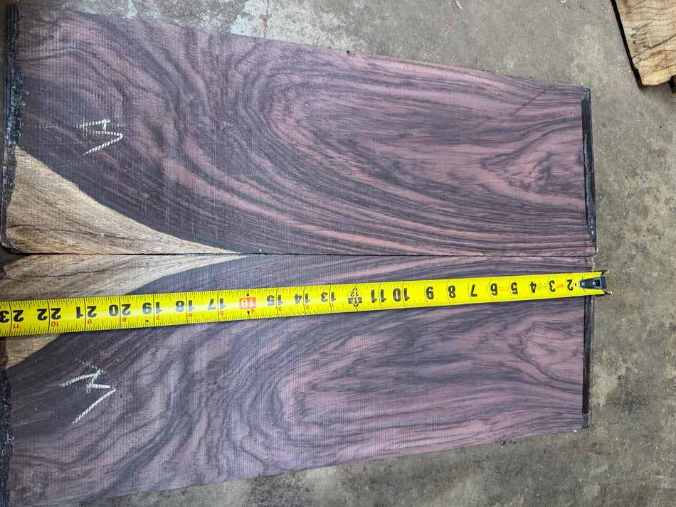 East Indian Rosewood Electric guitars drop Tops 3/16 “ x 15 1/4” x 22 1/4" #(M)