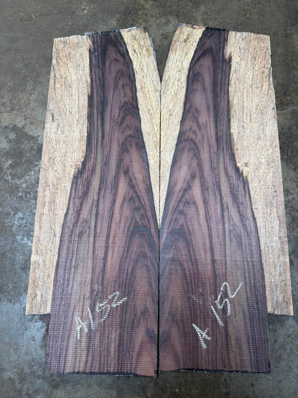 East Indian Rosewood Electric guitars drop Tops 3/16 “ x 15 1/4” x 22 1/4" #A152