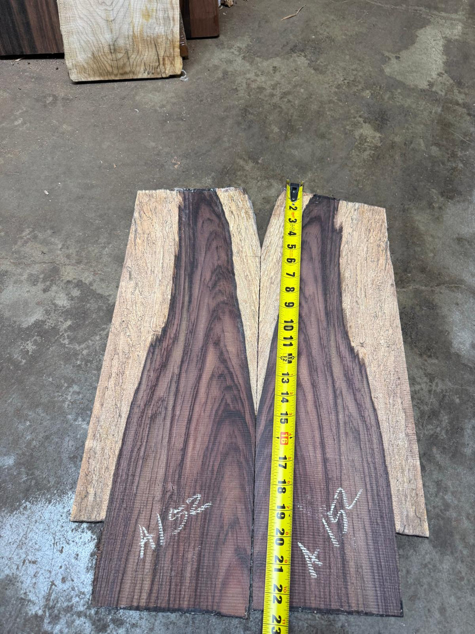 East Indian Rosewood Electric guitars drop Tops 3/16 “ x 15 1/4” x 22 1/4" #A152