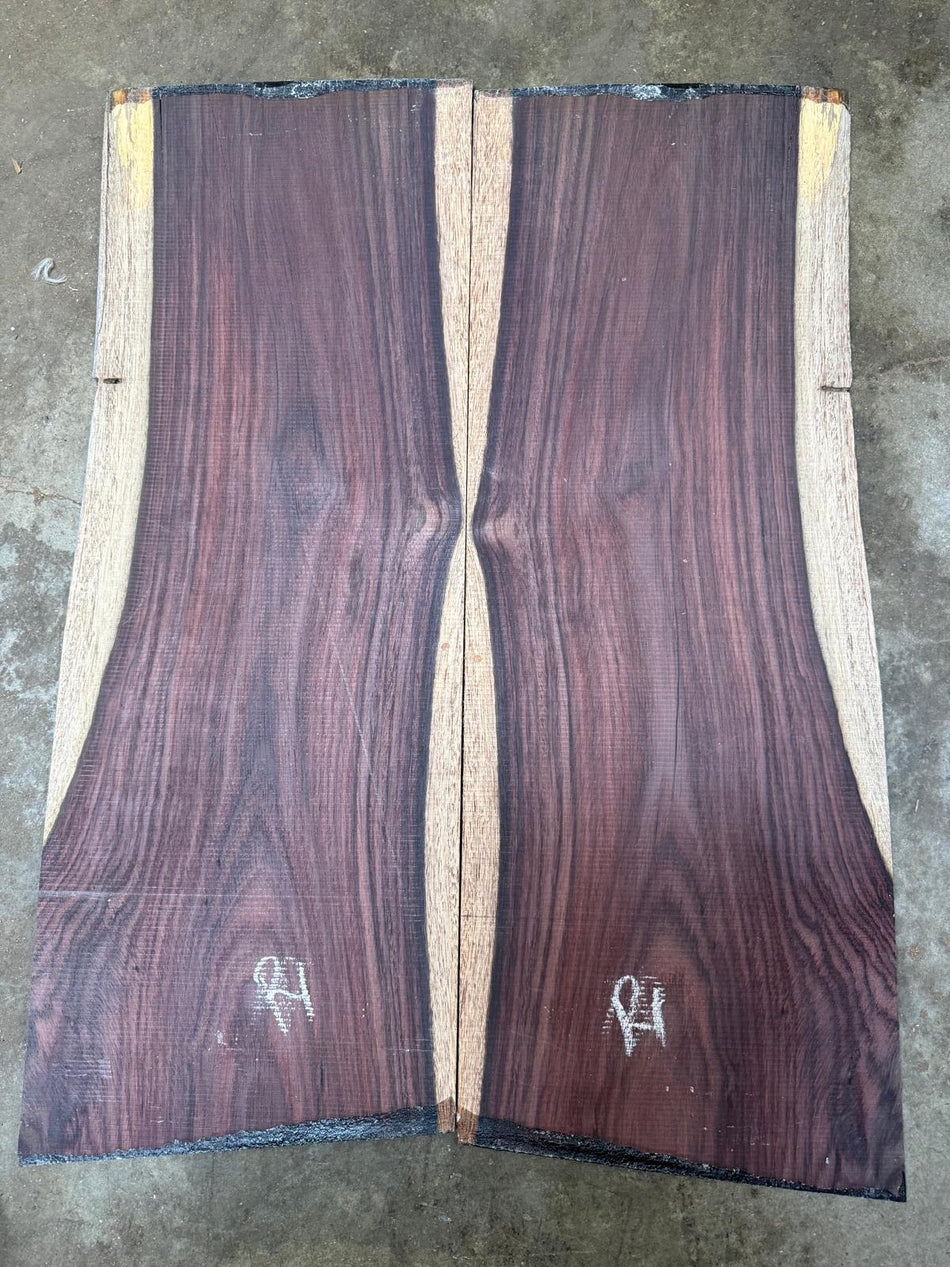 East Indian Rosewood Electric guitars drop Tops 3/16 “ x 15 1/4” x 22 1/4" #R1