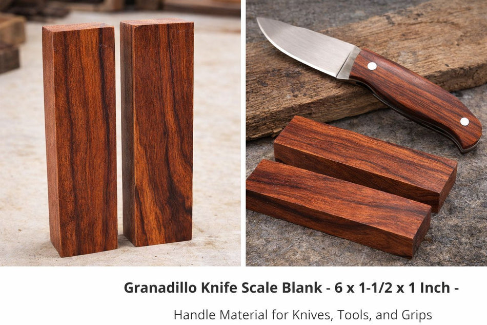Granadillo Knife Scale Blank – 5 x 1-1/2 x 3/8 Inch