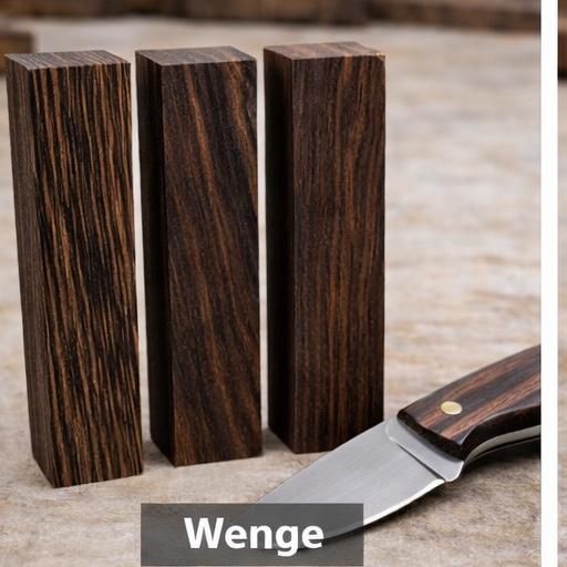 Wenge Knife Scales – 5" x 1-1/2" x 1"