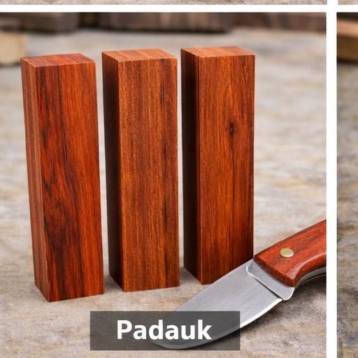 Padauk Knife Blanks / Knife Scales – 5" x 1-1/2" x 1"