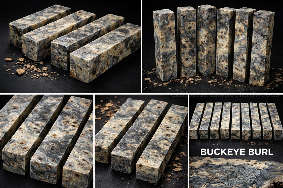 Unstabilized Buckeye Burl Pen Blanks