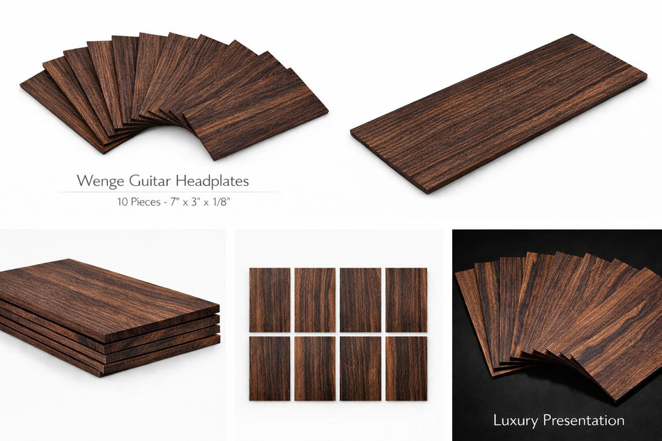 Wenge Guitar Headplate Wood Blank