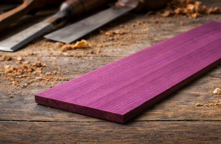 Purpleheart Raw Wood Veneer