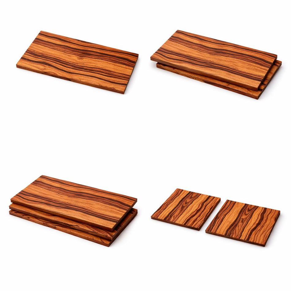 Granadillo Wood Veneer | Marquetry Inlay - 200mm x 100mm x 4mm