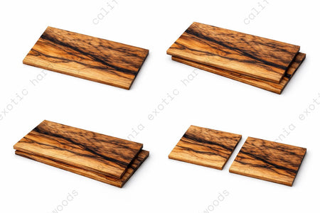 Black Limba Guitar Headplate Wood Blank – 8" x 4" x 1/8"