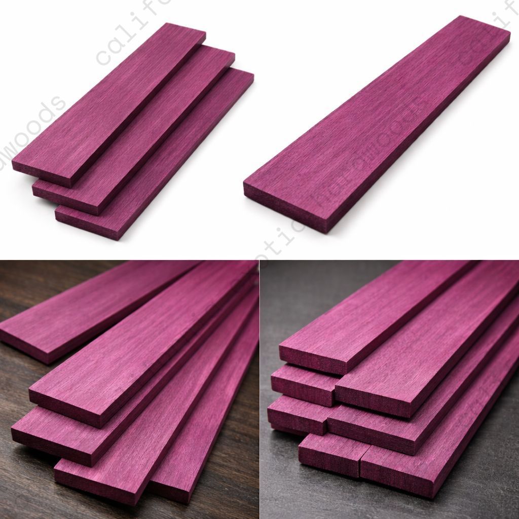 Purpleheart Guitar Fingerboard Blank