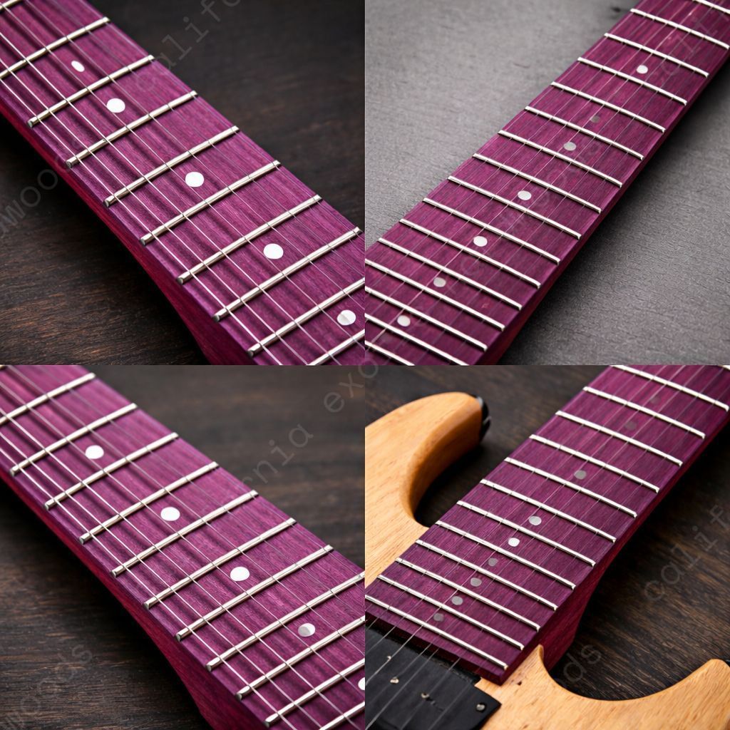 Purpleheart Guitar Fingerboard Blank