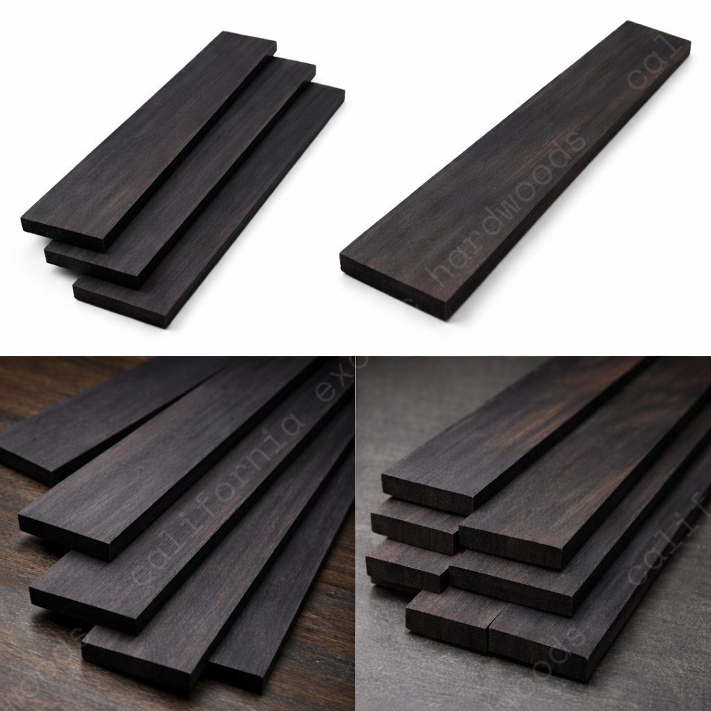 Gaboon Ebony Guitar Fingerboard Blank