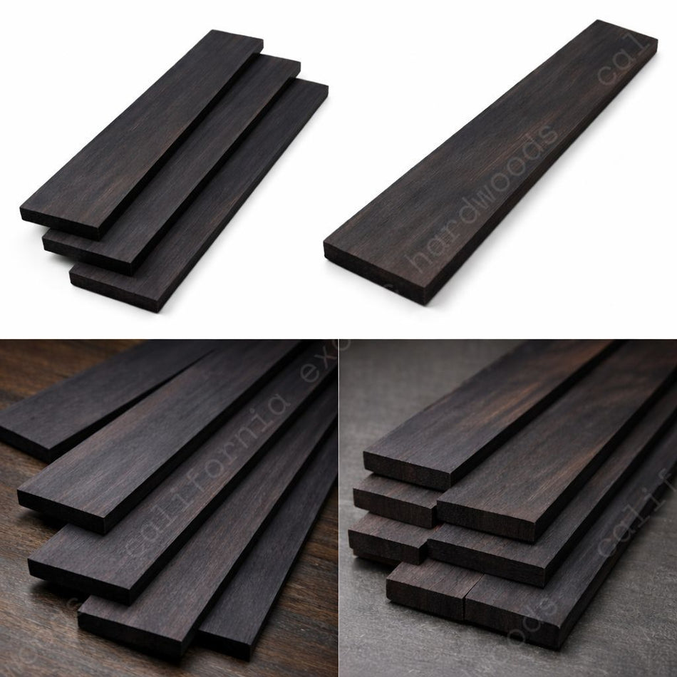 Gaboon Ebony Guitar Fingerboard Blank