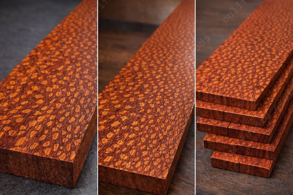 Leopardwood Guitar Fingerboard Blank