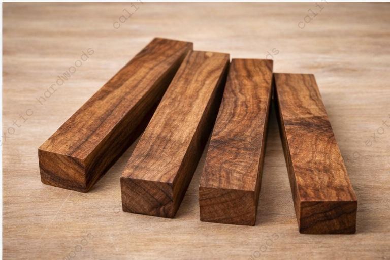 Claro Walnut Pen Blank (5 Pack) – 3/4" x 3/4" x 5" Premium Turning Wood
