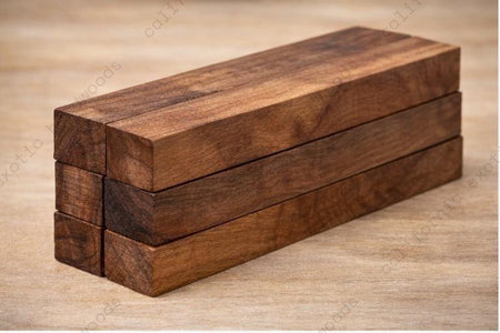 Claro Walnut Pen Blank (5 Pack) – 3/4" x 3/4" x 5" Premium Turning Wood