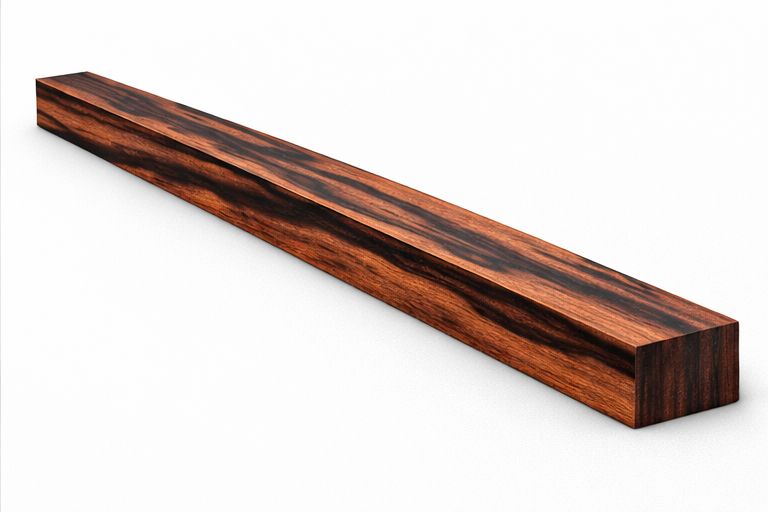 Macassar Ebony Wood Blank – 1" x 1" x 12" Premium Exotic Hardwood for Carving, Turning & Hobby Projects