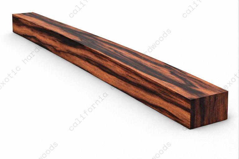 Macassar Ebony Wood Blank – 1" x 1" x 12" Premium Exotic Hardwood for Carving, Turning & Hobby Projects
