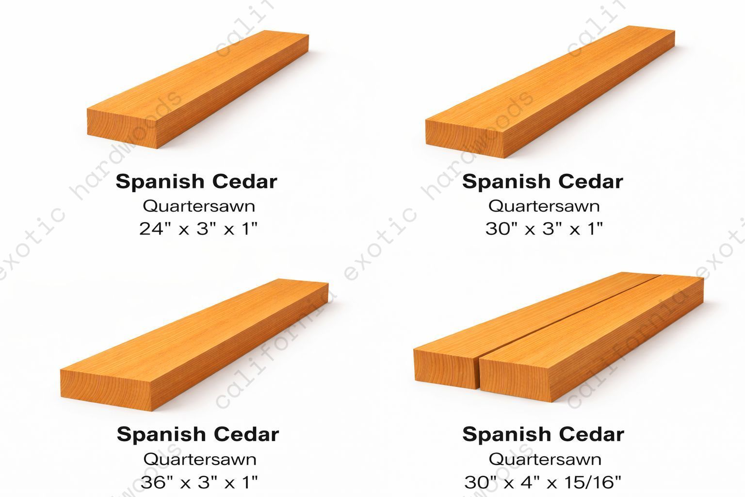 Spanish Cedar Guitar Neck Blanks