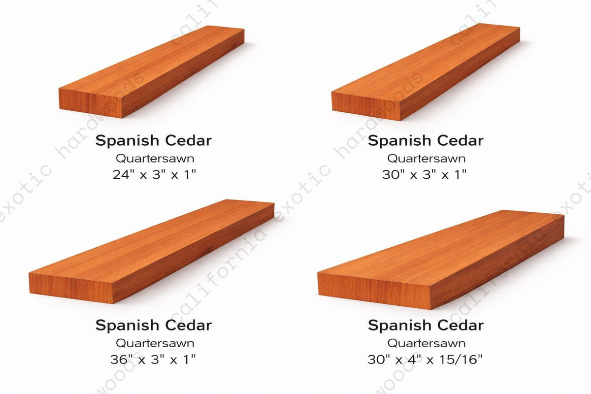 Spanish Cedar Guitar Neck Blanks