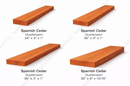 Spanish Cedar Guitar Neck Blanks