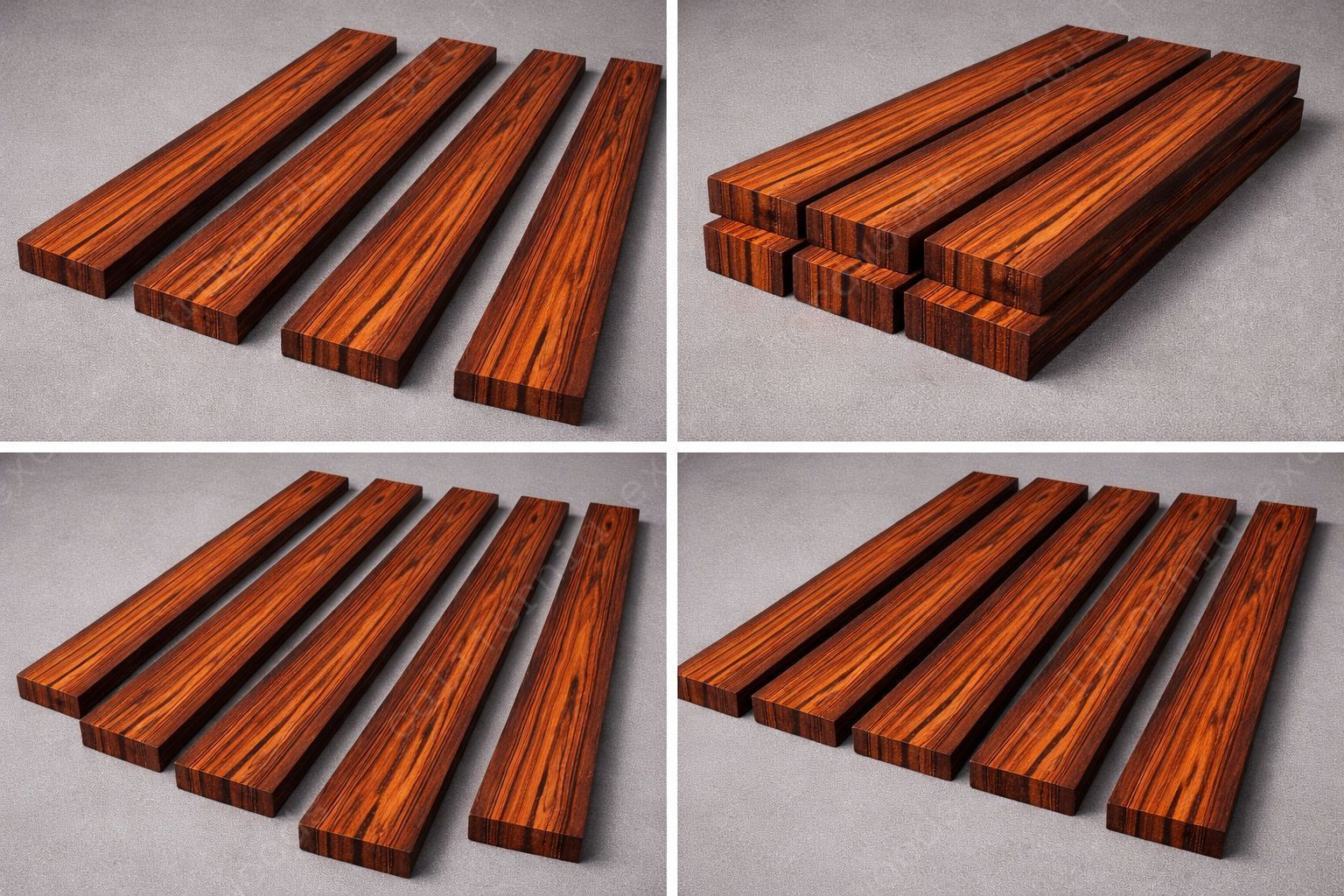 Granadillo Guitar Neck Blanks