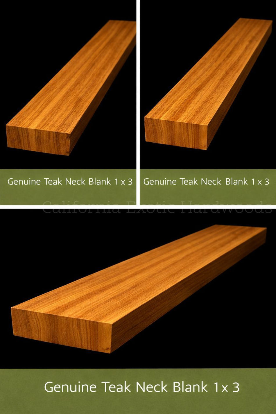 Genuine Teak Guitar Neck Blank