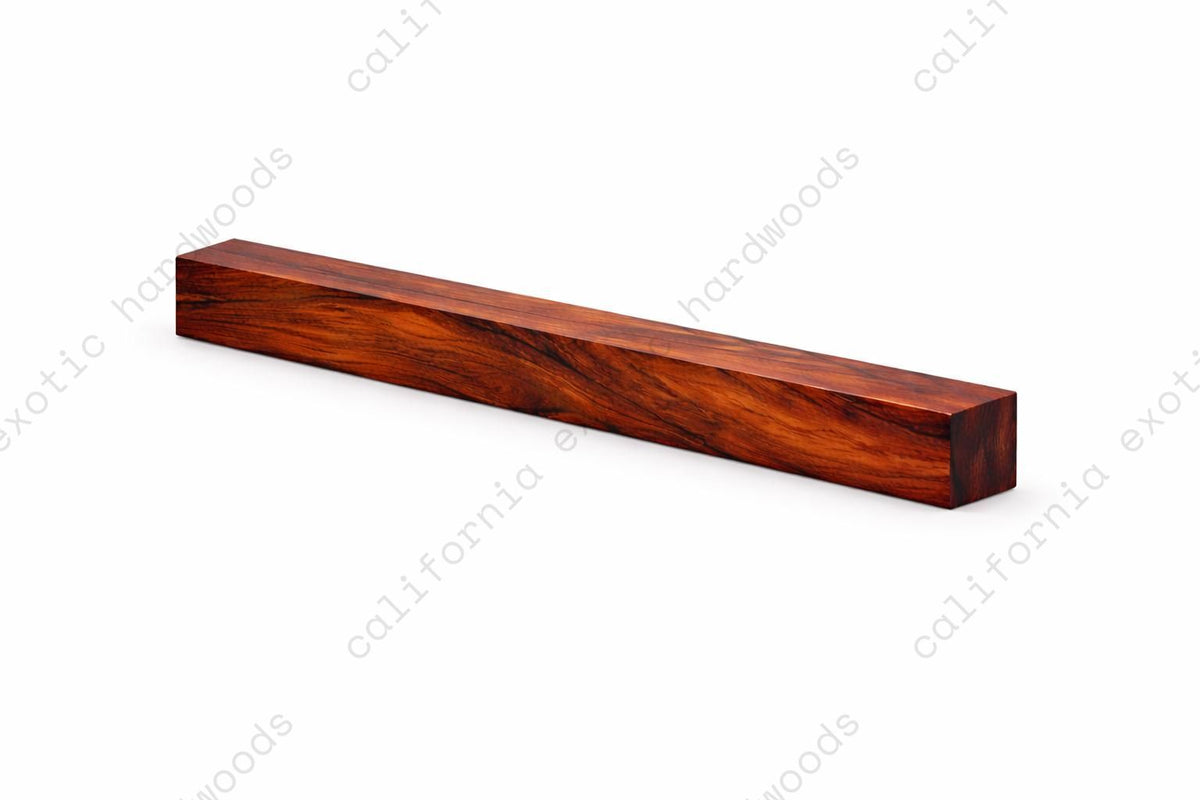 Cocobolo Wood Turning Blank, 2" x 2" x 12" – 5 Pack