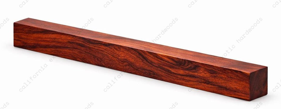 Cocobolo Wood Turning Blank, 2" x 2" x 12" – 5 Pack