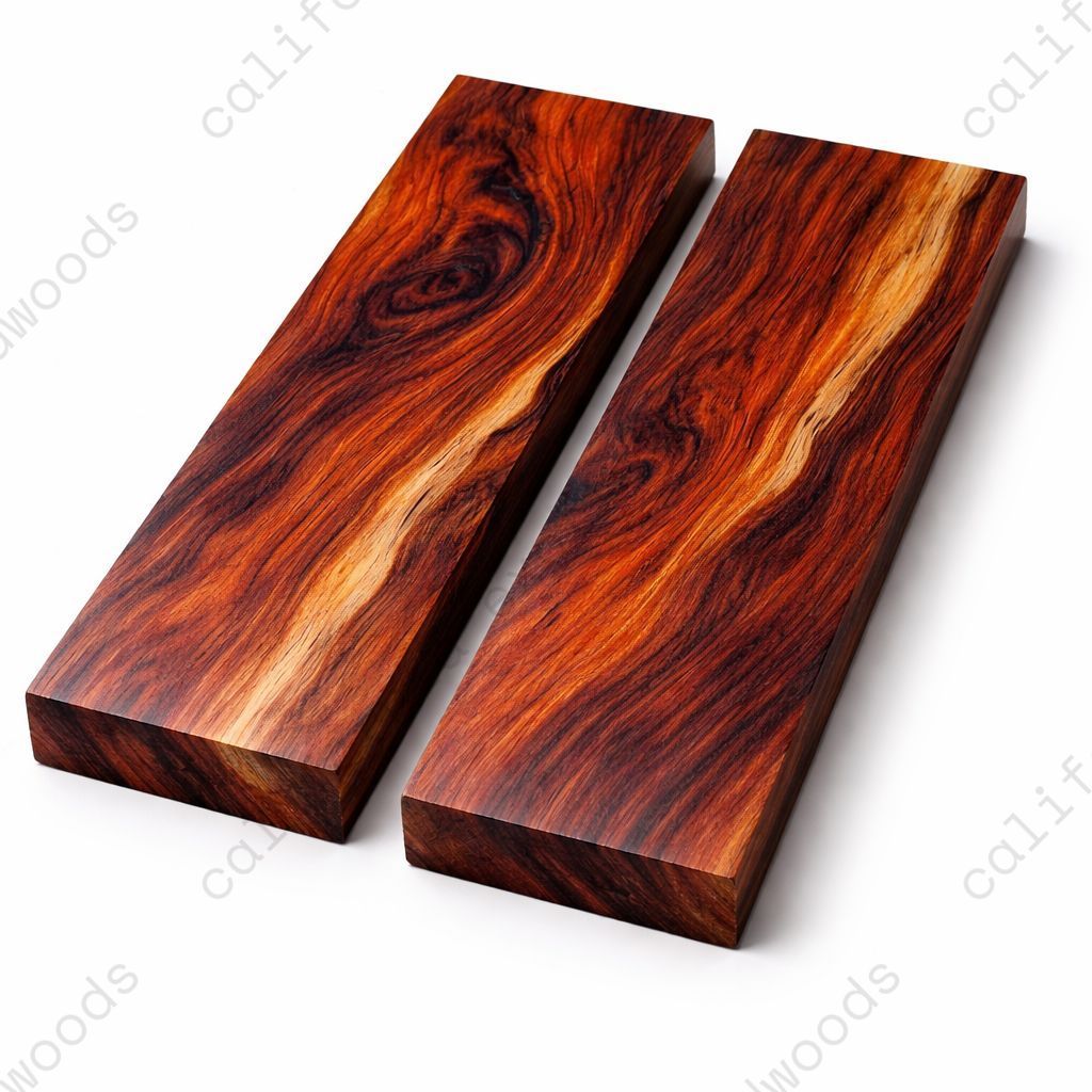 Cocobolo Knife Scales – Premium Exotic Hardwood Handle Material