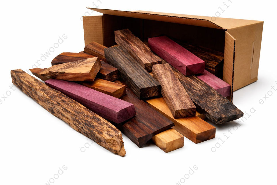 Exotic Craft Wood Pack – Premium Hardwood Variety for Carving, Turning & DIY Projects