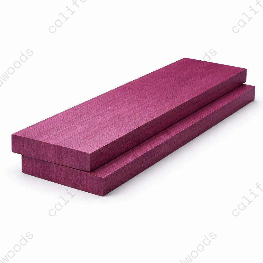 Purpleheart Wood Board – 3/4" x 4" x 18" | 2 Pack