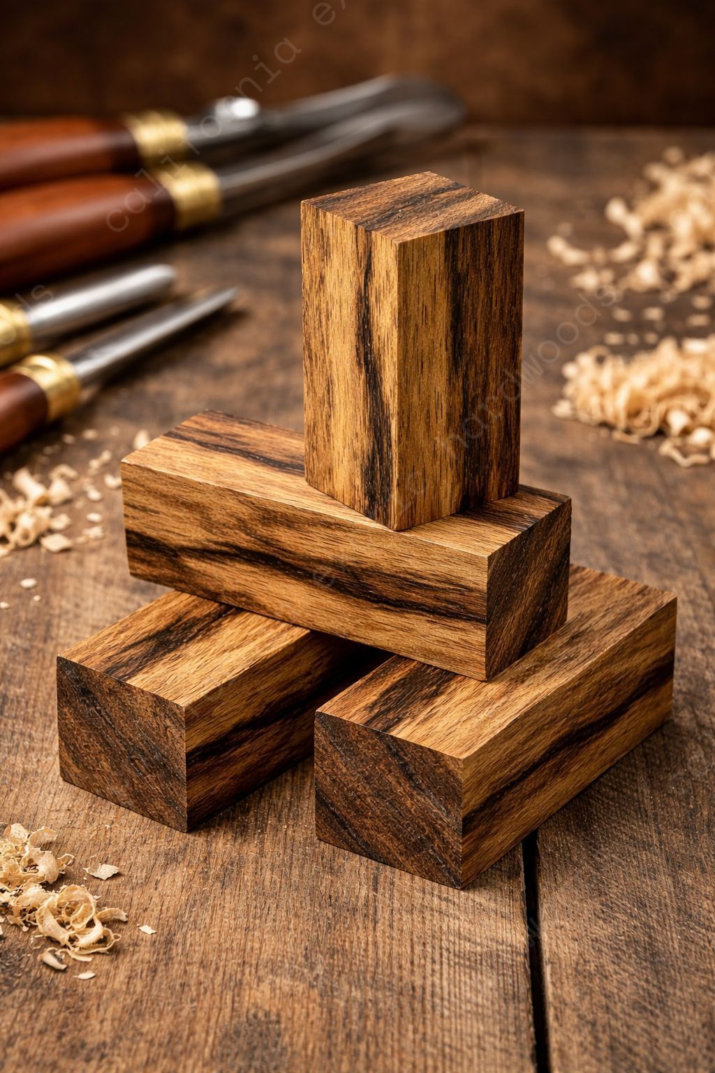 Black Limba Wood Turning Blank – Exotic Wood for Fine Crafting