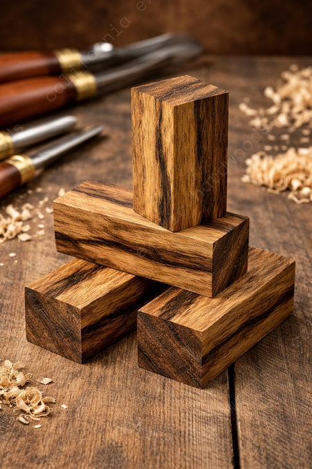 Black Limba Wood Turning Blank – Exotic Wood for Fine Crafting