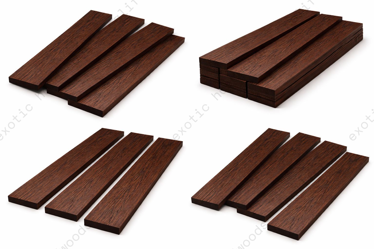 4/4 Wenge Lumber Pack – Exotic Hardwood for Woodworking