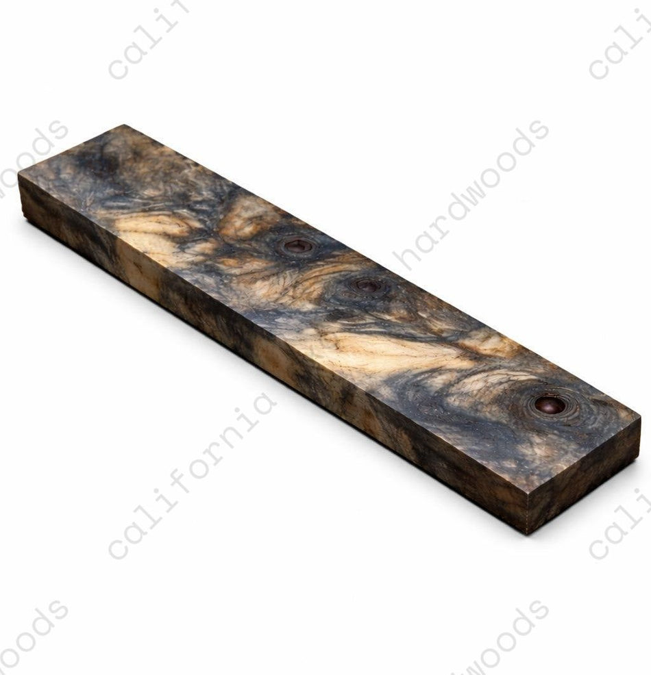 Buckeye Burl Inlay Wood Blank – 1/4" x 1-1/2" x 9" | Exotic Figured Hardwood for Fine Woodworking