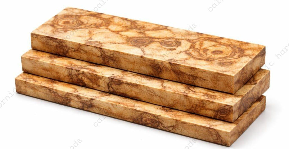 Mappa Burl Inlay Wood Blank – 1/4" x 1-1/2" x 9" | Premium Exotic Figured Hardwood for Fine Woodworking