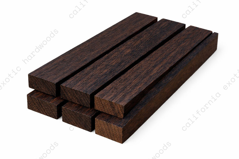 Wenge Lumber Board – 3/4" x 2" (4 Pcs) | Exotic Hardwood for Woodworking Projects
