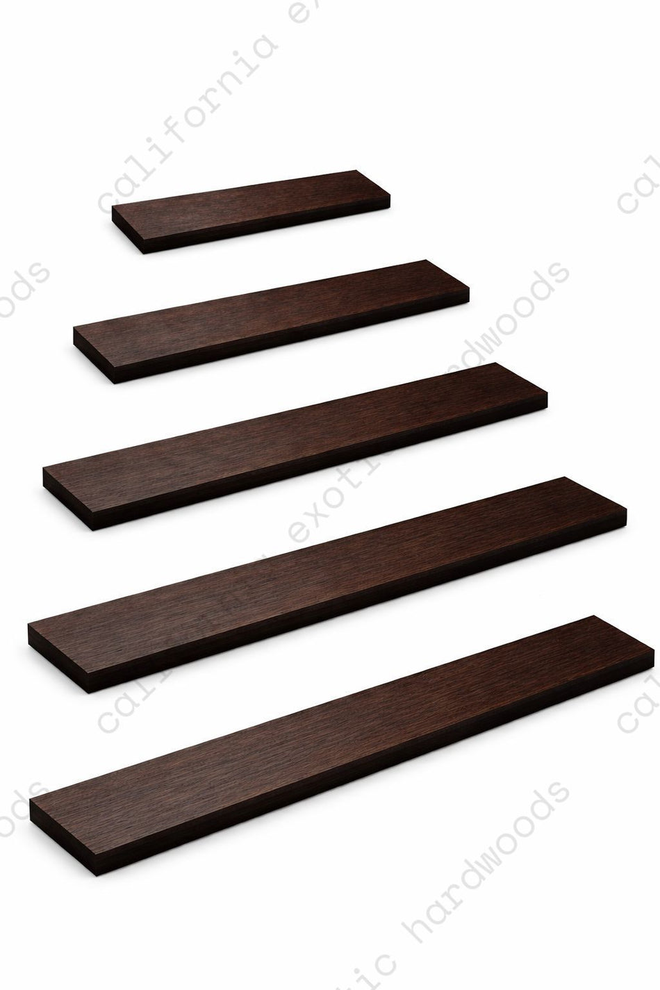 Wenge Lumber Board – 3/4" x 2" (4 Pcs) | Exotic Hardwood for Woodworking Projects