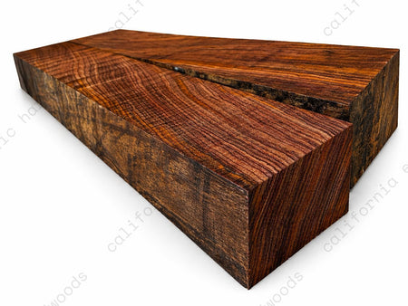 Cocobolo Wood Blank – 1" x 1" x 12" | Exhibition Grade for Fine Turning Projects