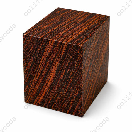 Cocobolo Wood Blank – 1-1/2" x 1-1/2" x 3" | Exhibition Grade Pieces for Fine Crafting