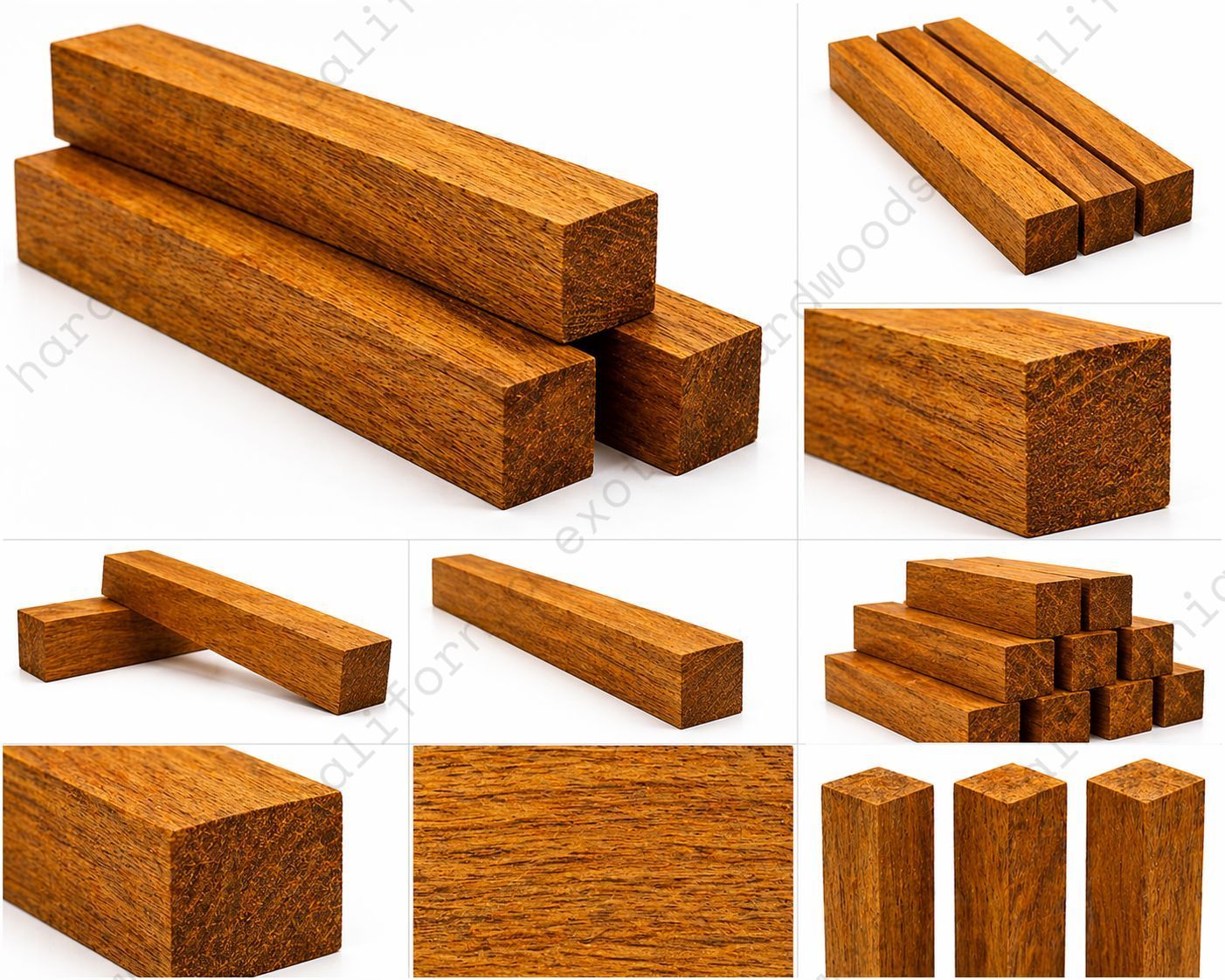1-3/4" Iroko Pre-Cut Squares
