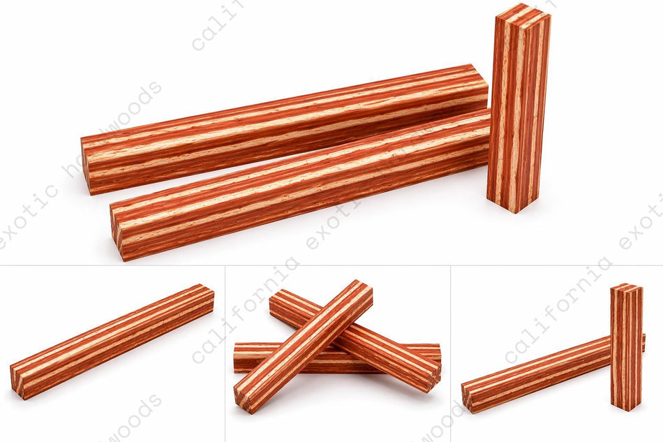 Marble Figured Padauk Wood Blanks – Exhibition Grade, Rare Pieces