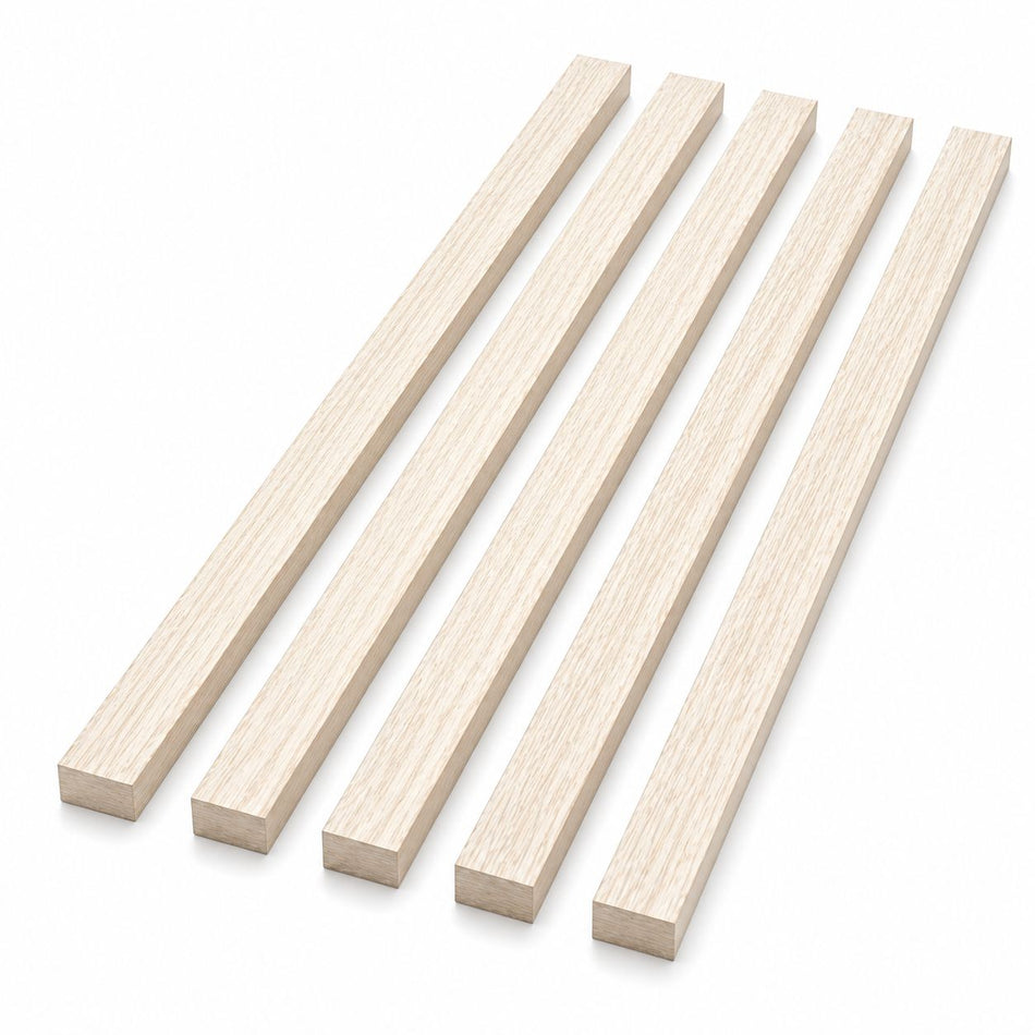 Pack of 5, White Ash Binding Wood