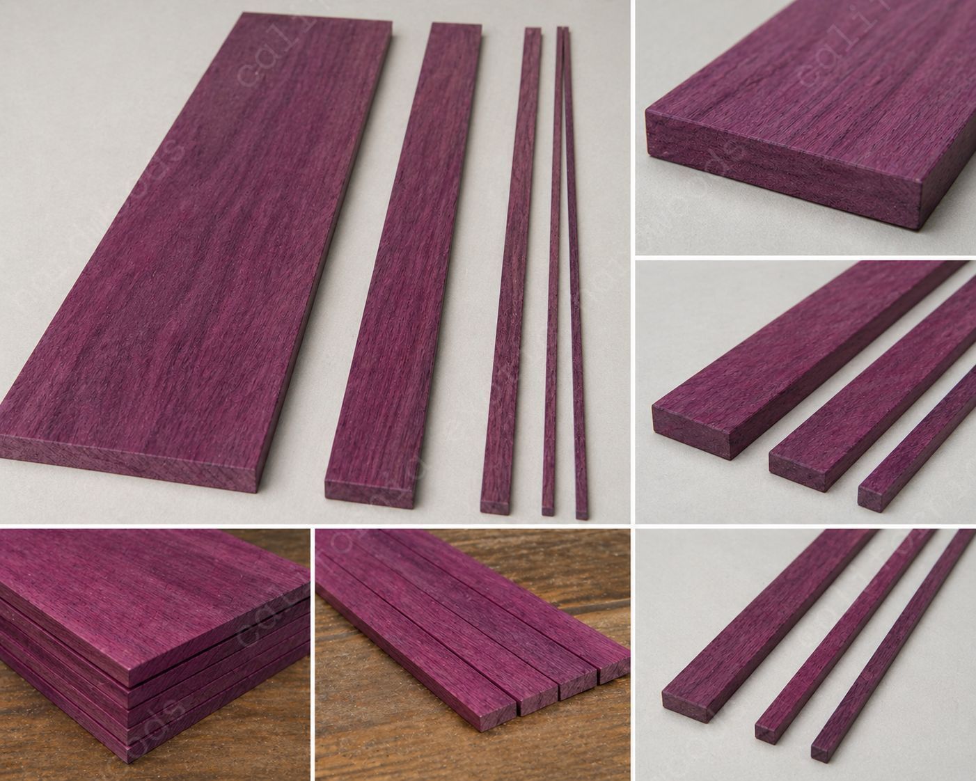 African Purpleheart Wood Lumber Boards