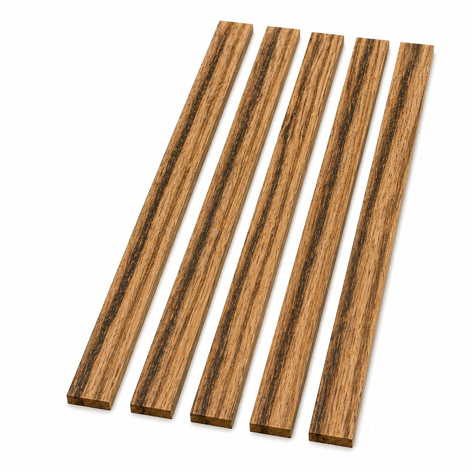 Black Limba Binding Wood Strips, Pack of 5, for Guitar Binding and Fine Woodworking