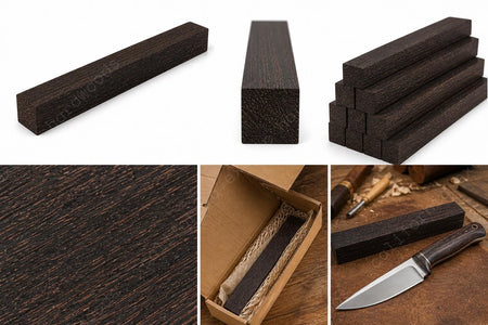 Wenge Wood Blank – 2" x 2" x 18" Hardwood Lumber for Crafts & Turning