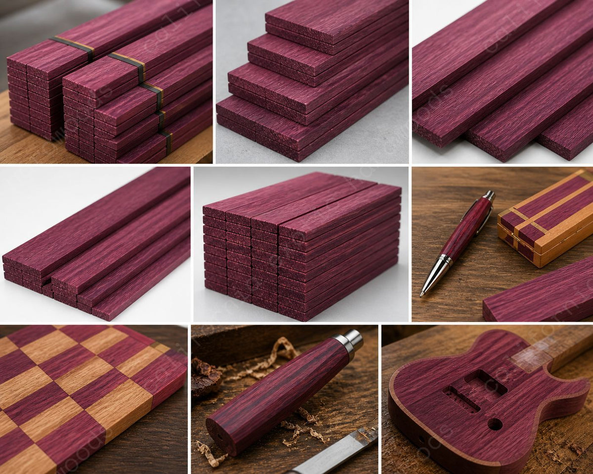 Thin Purpleheart Lumber – Kiln Dried Exotic Hardwood Boards
